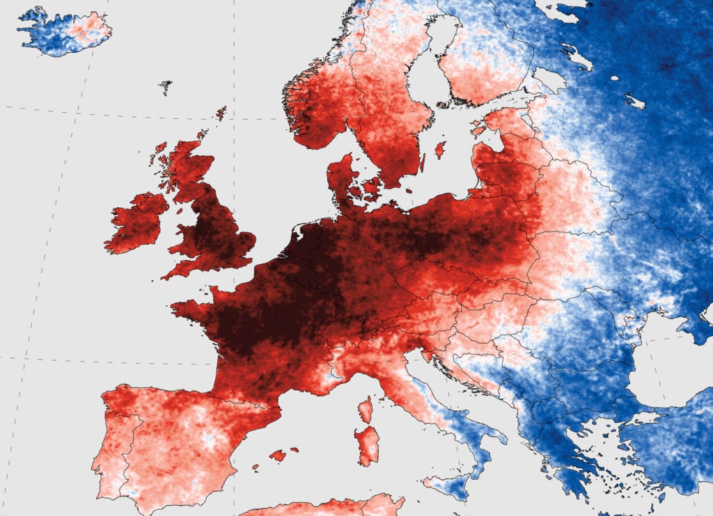 Caldo estremo in Europa dove e perché colpisce il cambiamento climatico QualEnergia.it